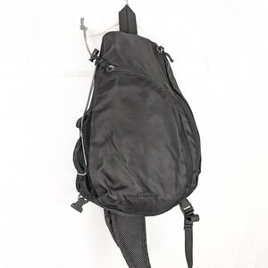 Eddie Bauer Sling Bag Backpack Black One Strap Travel Day Hiking Active Shoulder